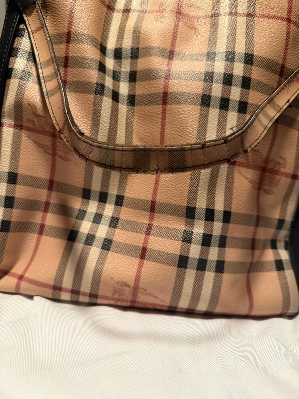 Burberry Haymarket Small Canterbury Tote Bag